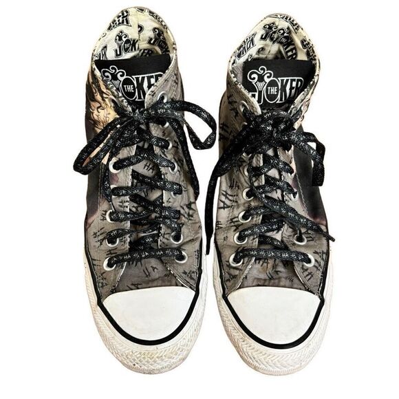 Converse DC Comics The Joker Chuck Taylor High Top Sneakers Unisex Men 7 Women 9 - Picture 2 of 10